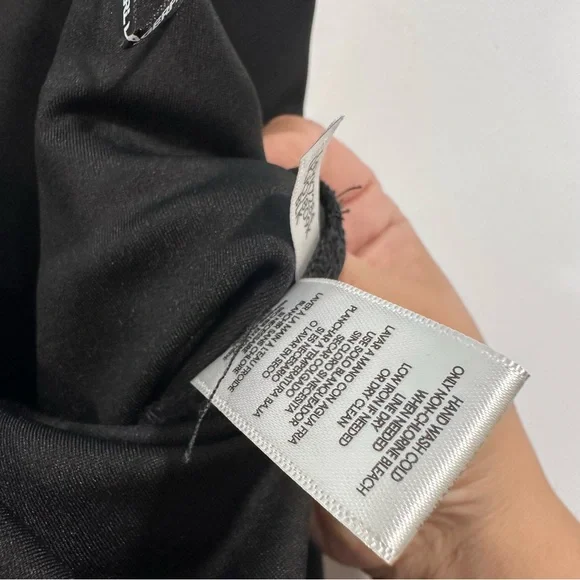 KARL LAGERFELD PARIS Black Logo Wide Leg Side Zip Dress Pant Size 10 MSRP: $109 - Picture 6 of 10